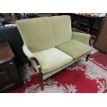 Mahogany framed Parker Knoll 2 seater