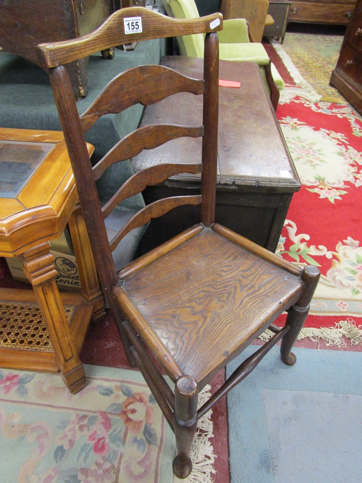 Early country ladder-back chair