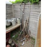 Collection of garden tools etc