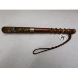 Silver mounted policeman's truncheon