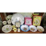 Collection of Bunnykins, child's tea sets etc