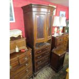 Victorian inlaid mahogany cabinet