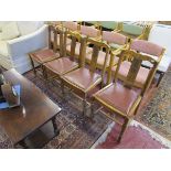 Set of four oak dining chairs by C HUGHES & SONS LTD Redditch