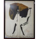 Original Polish opera poster - Zemsta Nietoperza - Johann Strauss by Henryk Tomaszewski 1970