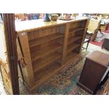 Large pine bookcase with adjustable shelves
