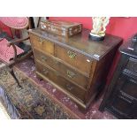 Early oak chest of 2 over 2 drawers