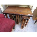 Nest of 3 under 1 oak tables