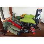 4 Action Man dolls & accessories