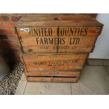 3 advertising produce boxes