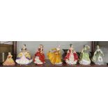 Collection of 7 Royal Doulton figurines