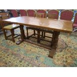 Robert (Mouseman of Kilburn) Thompson refectory table