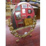 Bevelled & gilt framed mirror