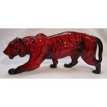 Flambé tiger figure by Royal Doulton