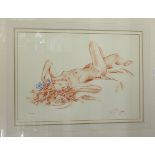Pastel - Reclining Nude (34cm x 26.5cm)