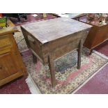 Antique pine dough bin