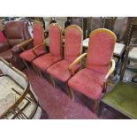 Set of 4 dinning chairs by A H Macintosh