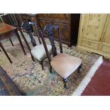 Pair of Edwardian chairs