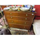 Mahogany chest of 4 drawers