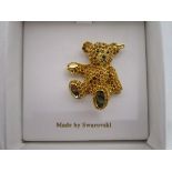 Swarovski & Steiff teddy pin