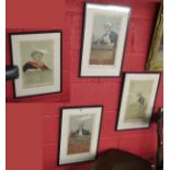 4 framed Vanity Fair prints - Judges by Spy