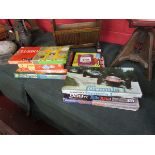 Collection of vintage board games & annuals