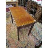 Inlaid mahogany games table