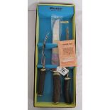 Butler stag horn carving set