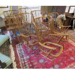 6 Ercol high backed armchairs