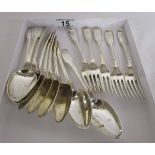 Collection of silver flatware - Approx. 720g