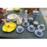 Collection of china to include coffee set & 2 decanters