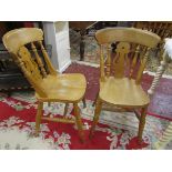 Set of 4 farmhouse style chairs