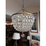 Hanging glass ball chandelier