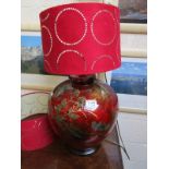 Oriental themed table lamp