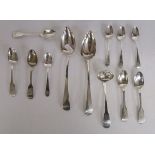 Collection of silver spoons - Approx. 295g
