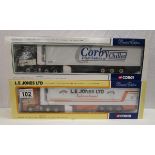 2 L/E Corgi fridge trailer lorries