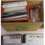 Stamps - Large box of FDC's many in albums