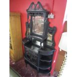 Ebonised Victorian chiffonier