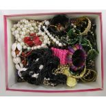 Box of costume jewellery