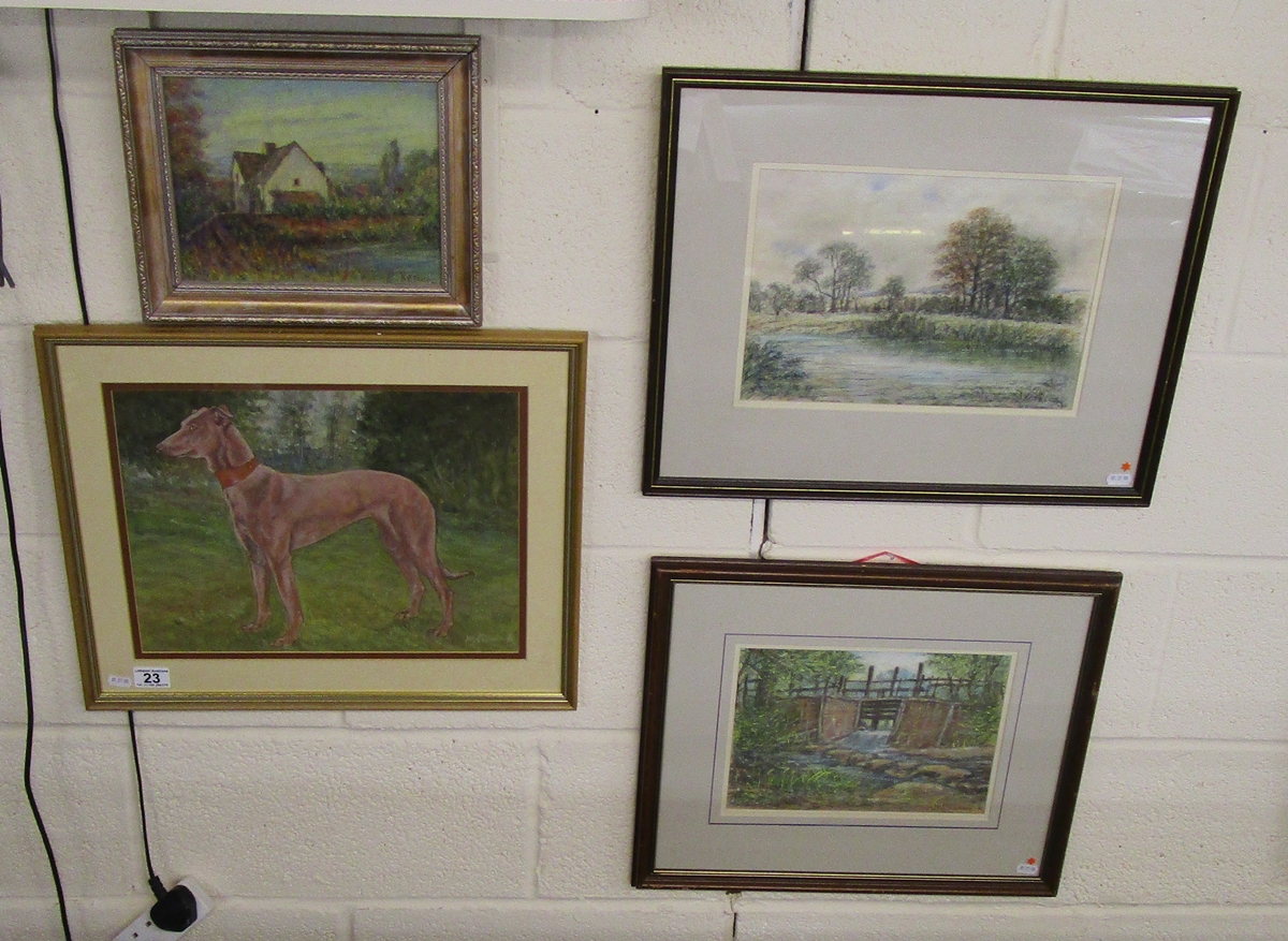 Collection of 4 pictures by late artist Henry E Foster