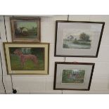 Collection of 4 pictures by late artist Henry E Foster