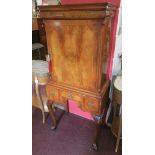 Walnut cabinet on stand