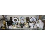 Large collection of cat figurines etc