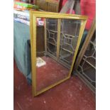 Bevelled glass mirror in gilt frame