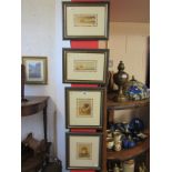 Set of 4 prints - Countryside themes