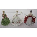 3 figurines to include Royal Doulton & Royal Worcester - HN3629, HN2702 & HN2265