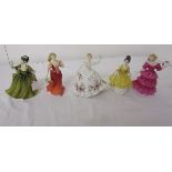 5 Royal Doulton figurines - HN2378, HN3755, HN2702, HN2307, HN3447 (Figure of the Year 1994)