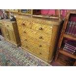 Victorian chest of 2 of 3 drawers