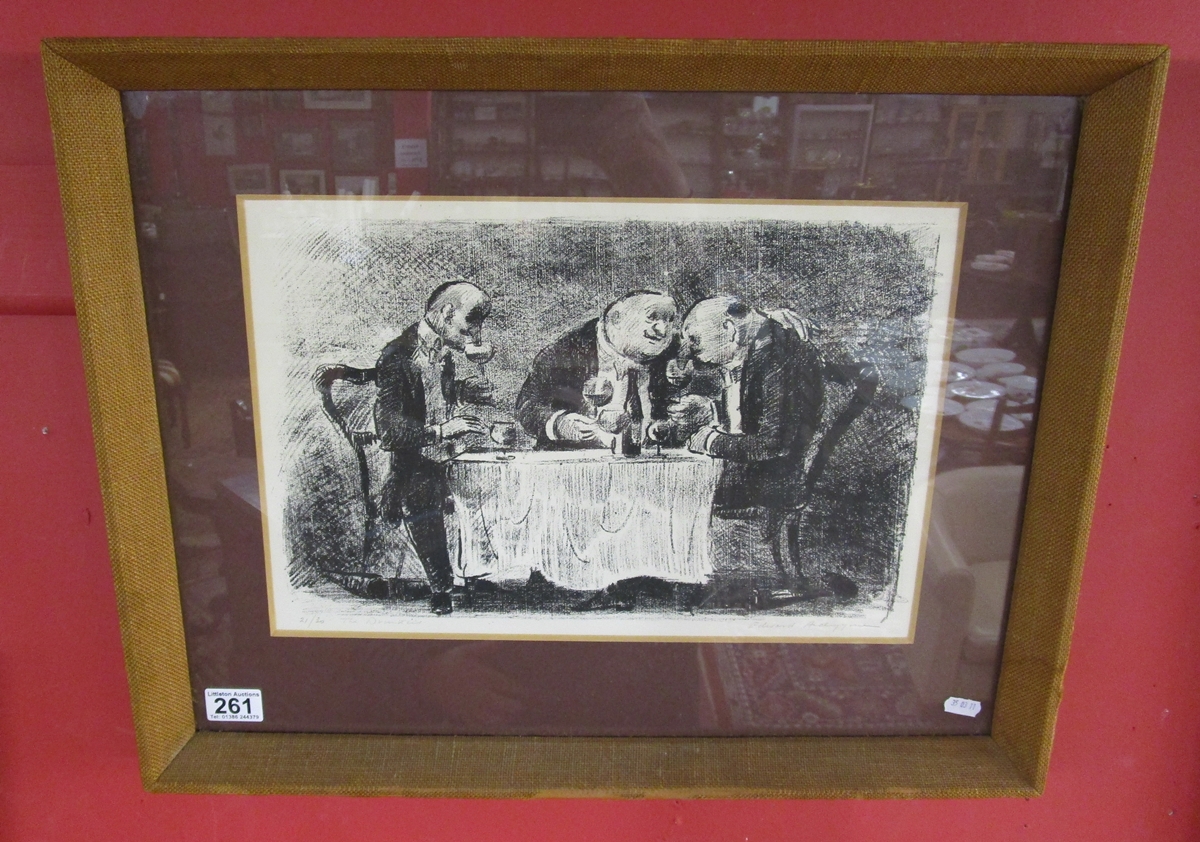 L/E signed print 'The Drinkers' by Edward Ardizzone - 21 of 30