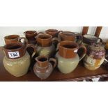 Collection of stoneware jugs etc