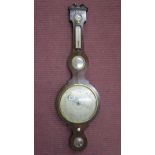 Georgian mahogany barometer